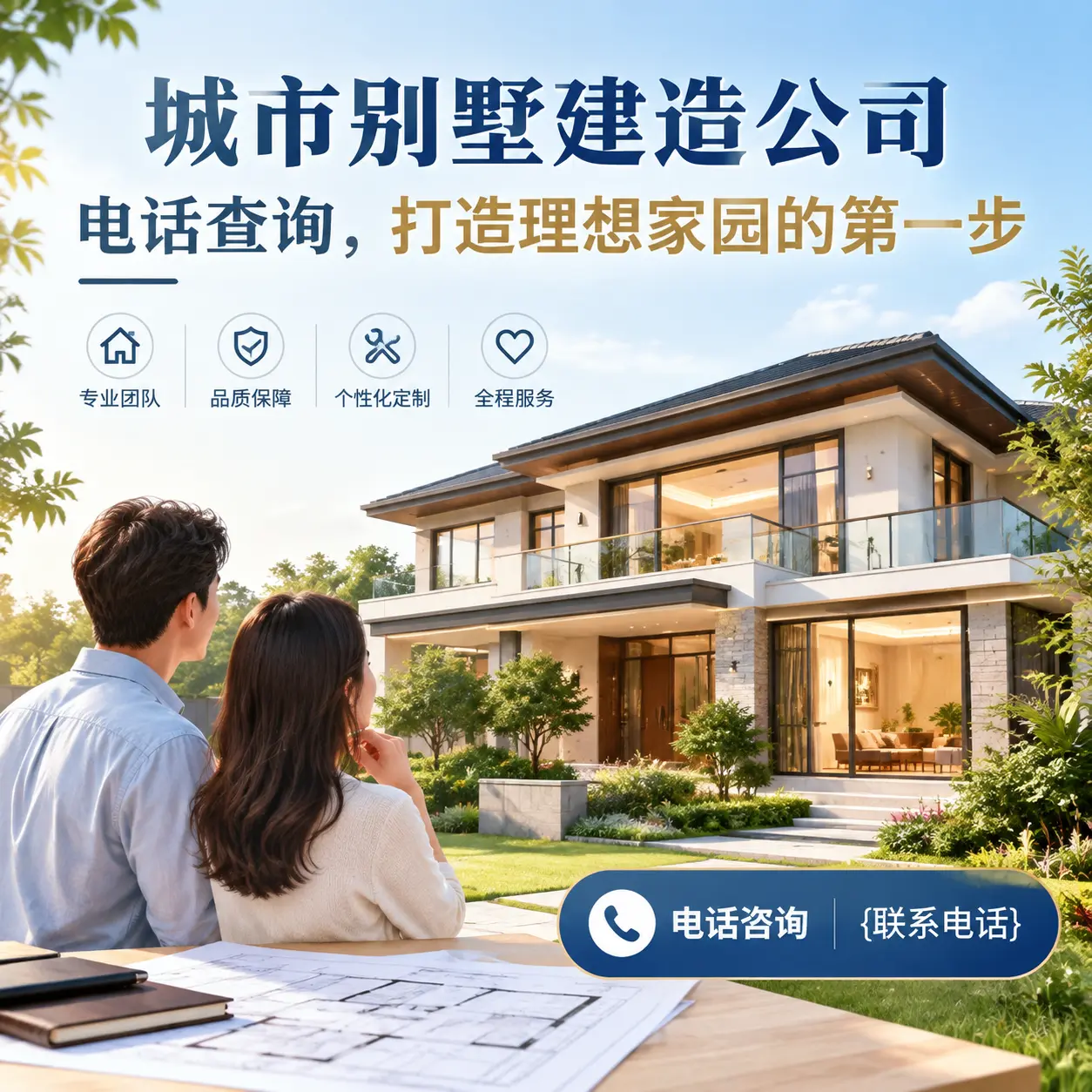 花溪别墅建造公司电话查询,打造理想家园的第一步