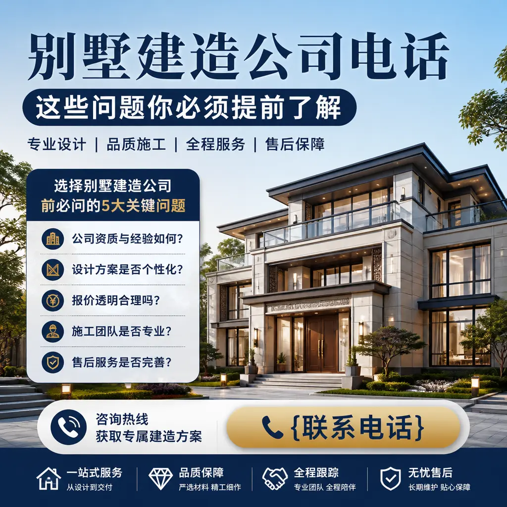 花溪别墅建造公司电话,这些问题你必须提前了解